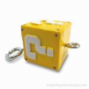 Fancy Keychain, Metal Keychain with a Plastic Figure
